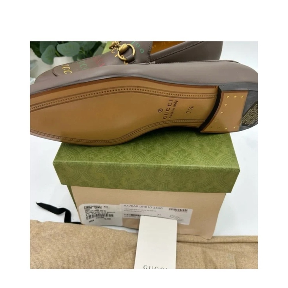 Gucci JORDAAN horse bit 100th anniversary, Leather loafers 7.5 fits 8.5 US - Picture 5 of 7